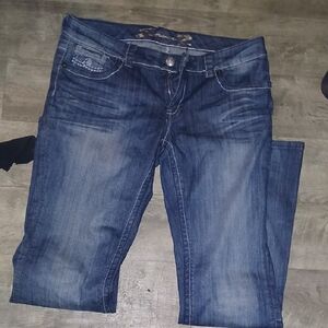 Seven7 Dark Blue Skinny Jeans